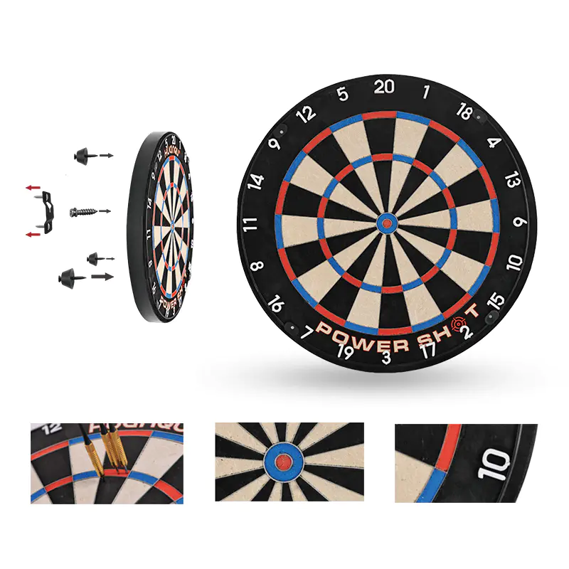 BL-1817 Professional Tournament Bristle Dartboard Set with Round Wire Spider