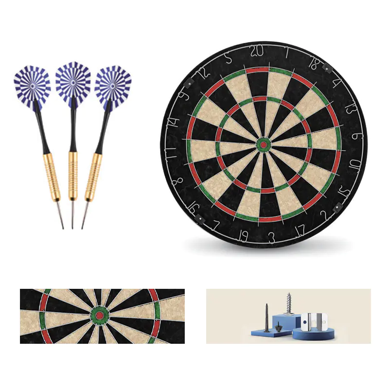BL-1818B 18 inch Bristle Dartboard Set with Round Wire and Darts
