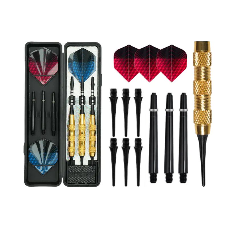 BL-1998 Durable Golden Darts Set with Case and Professional Accessories