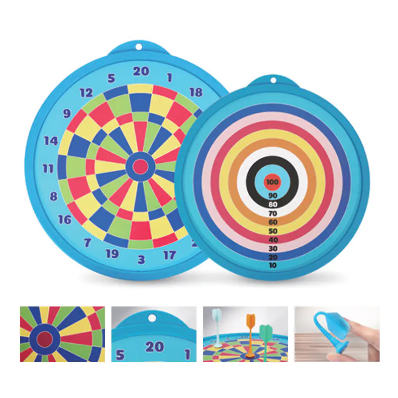 Portable Two-in-One Magnetic Dartboard for Indoor and Outdoor Play