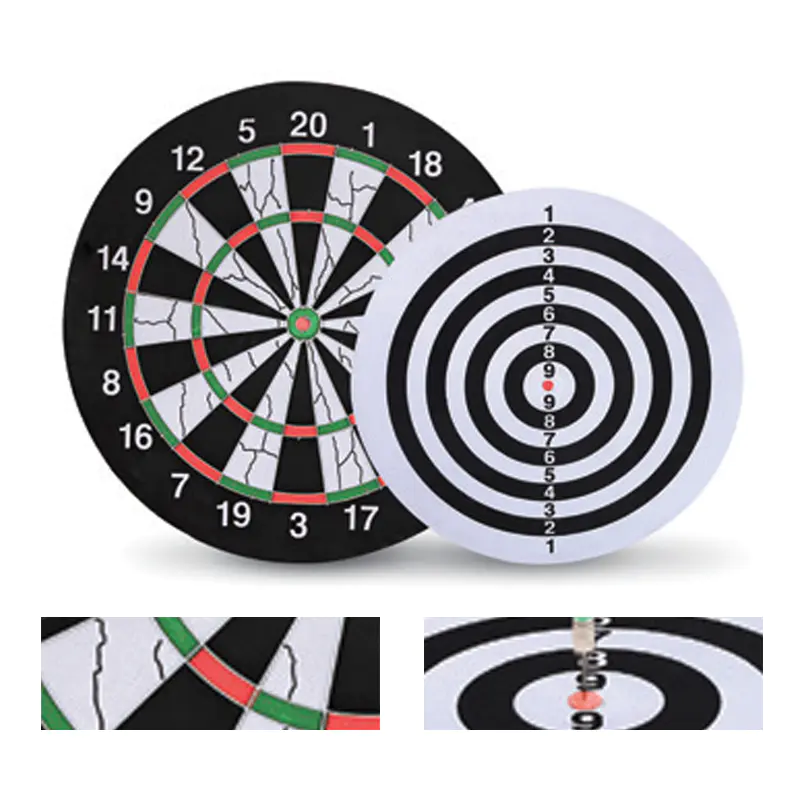 Two-in-One Flocked Printing Dartboard for Home Office and Recreation